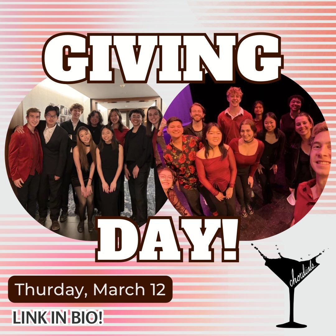 CALLING ALL FRIENDS AND ALUMNI! This is your chance to support the Chordials and keep the awesome music and concerts going 🤩 Use the link in bio next week!
