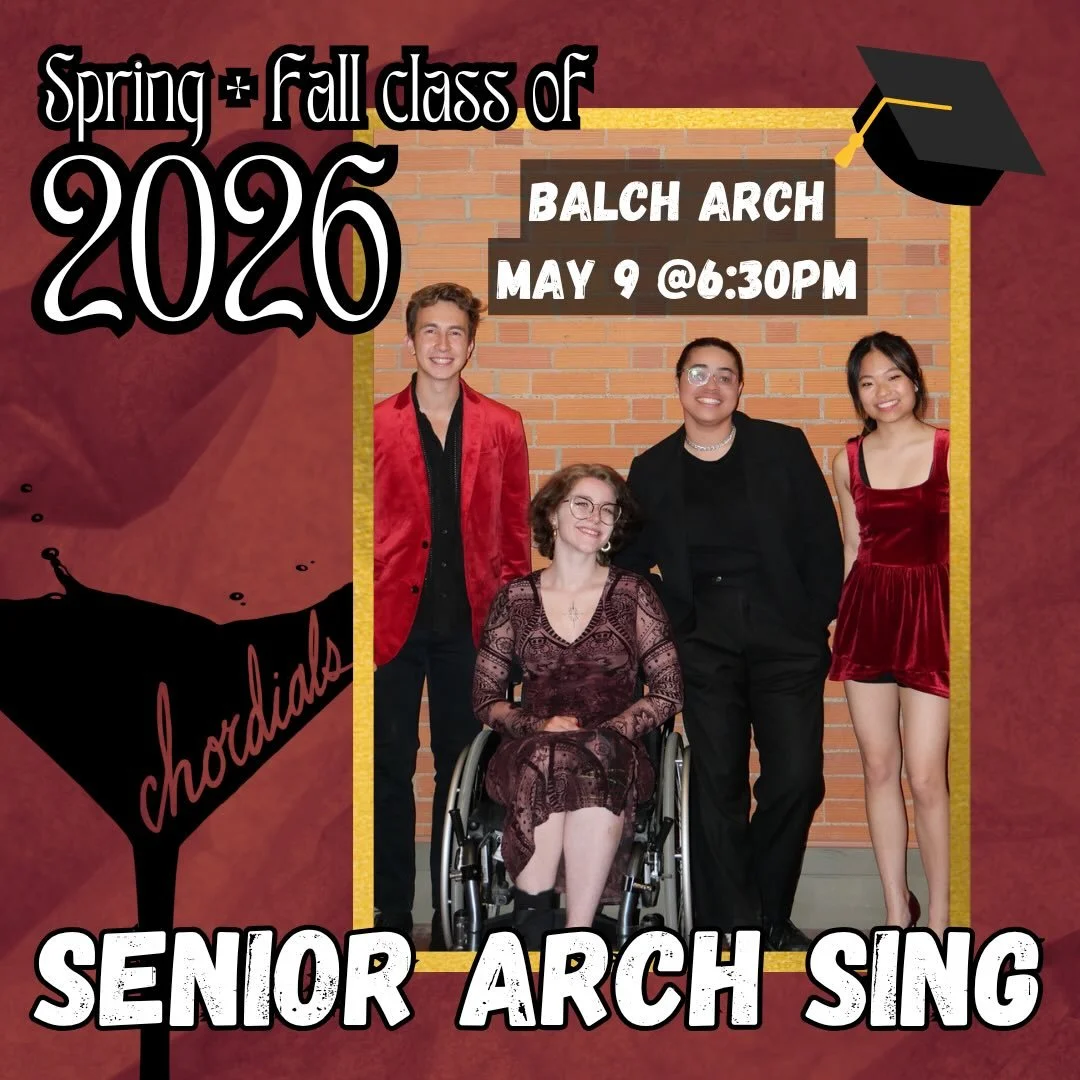 Missed our concert or wanna hear a little more from us?! Come to one LAST performance of the 2025-2026 academic year to celebrate our graduating (or soon to be graduating) seniors!
