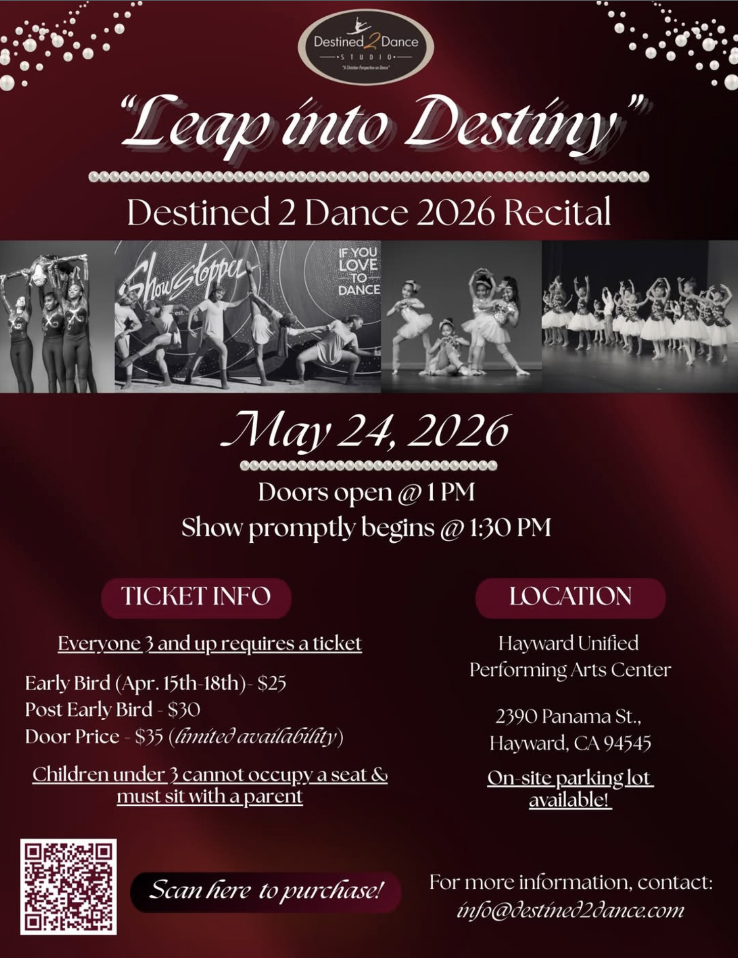 "Leap into Destiny" Destined 2 Dance 2026 Recital