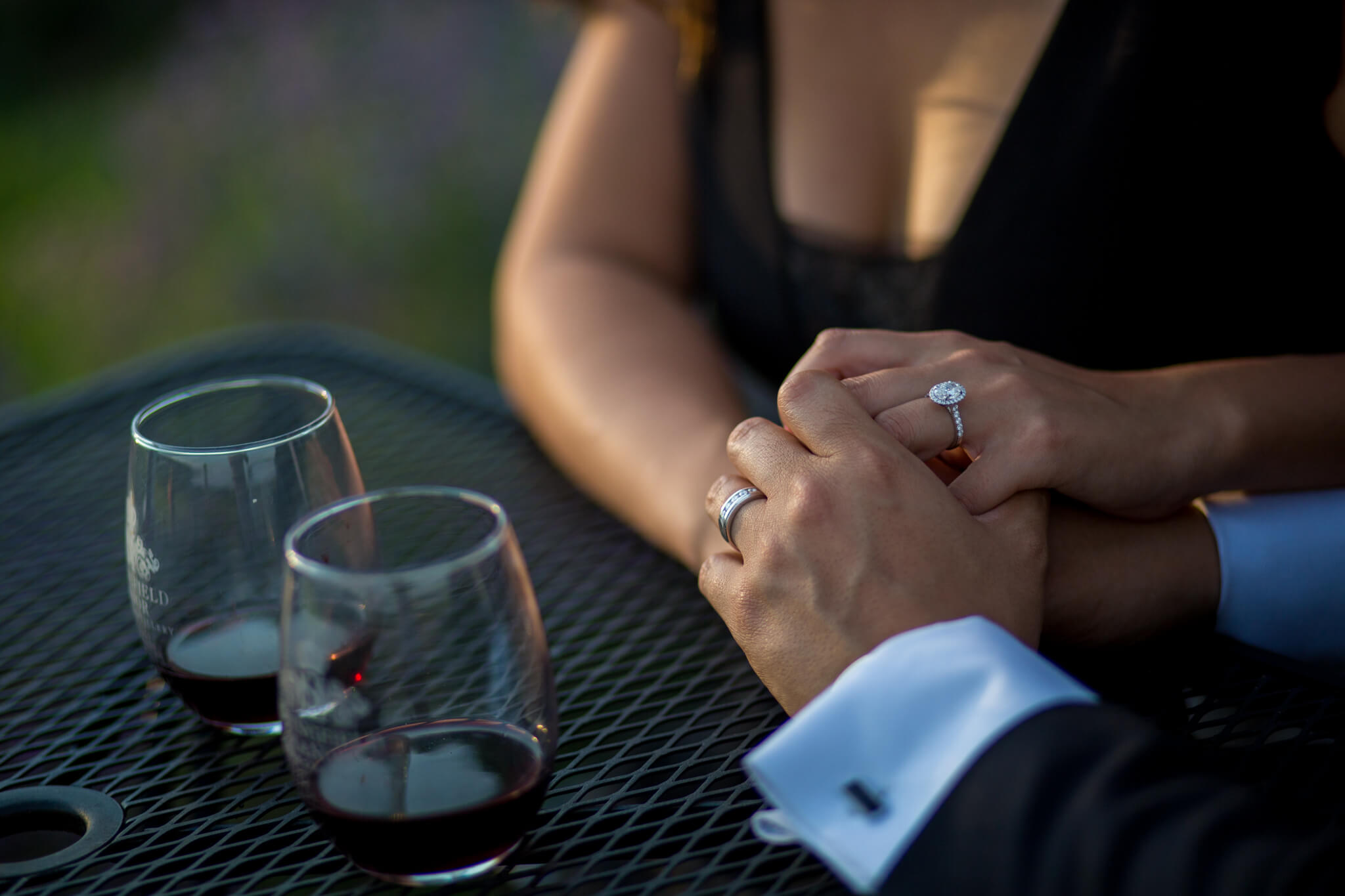 Jennie Steve Engagement Springfield Manor Winery Distillery Brewery Lavendar Field Grape Vines Thurmond MD-7.jpg