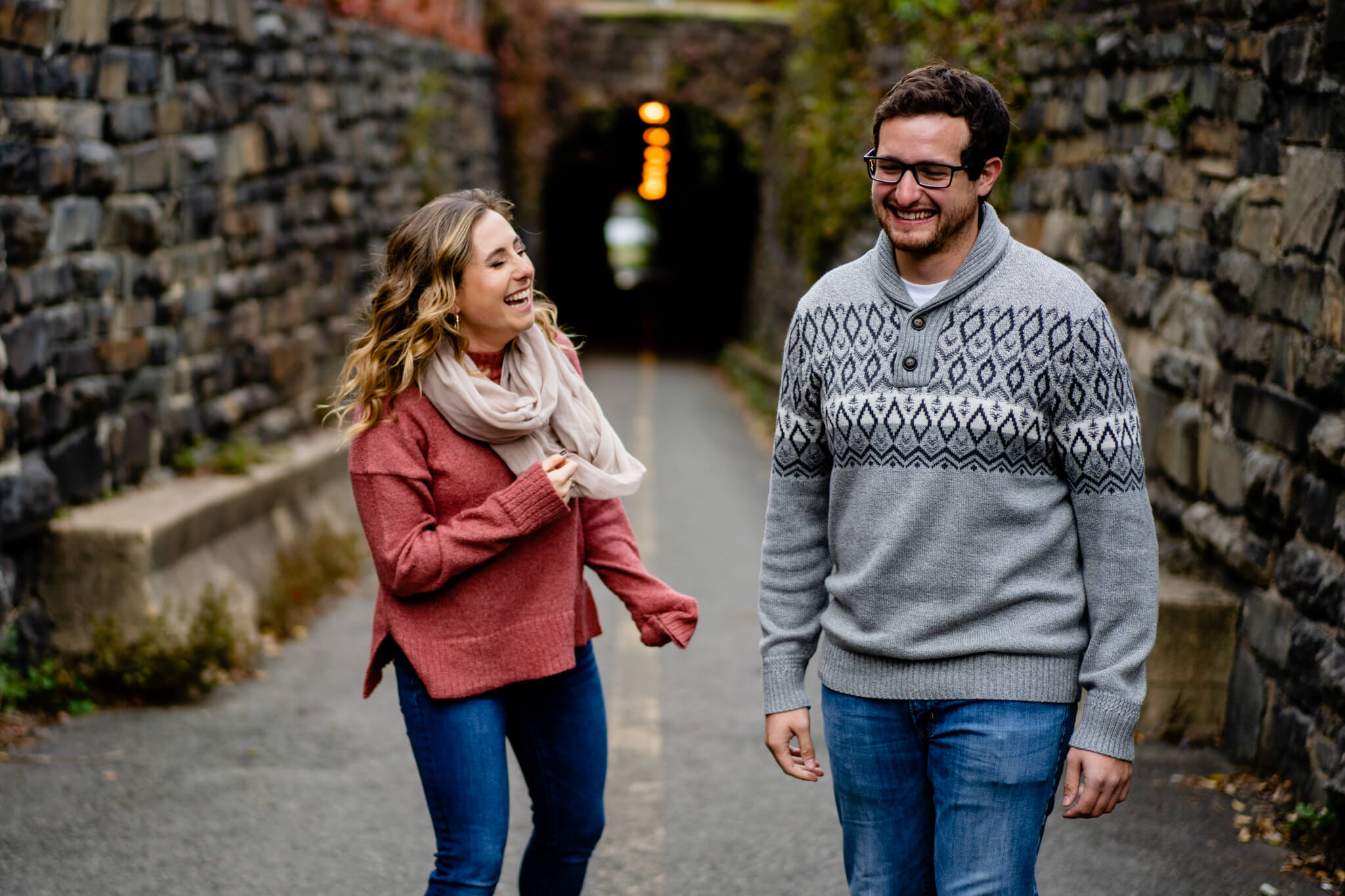 Elaina Sam Old Town Alexandria Engagement Session Northern VA Fall Wilkes Tunnel Love Tunnel Waterfront Torpedo Factory-2.jpg