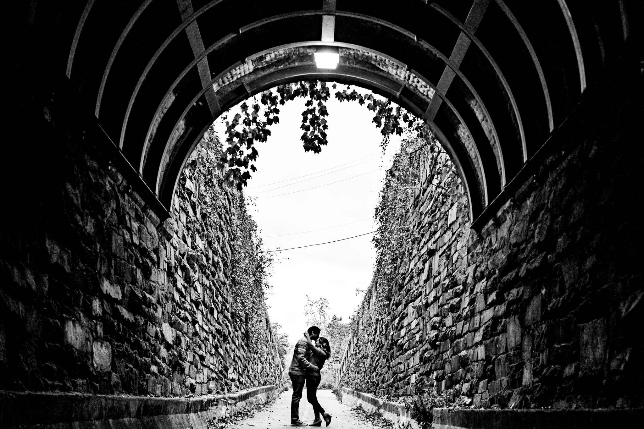 Elaina Sam Old Town Alexandria Engagement Session Northern VA Fall Wilkes Tunnel Love Tunnel Waterfront Torpedo Factory-3.jpg