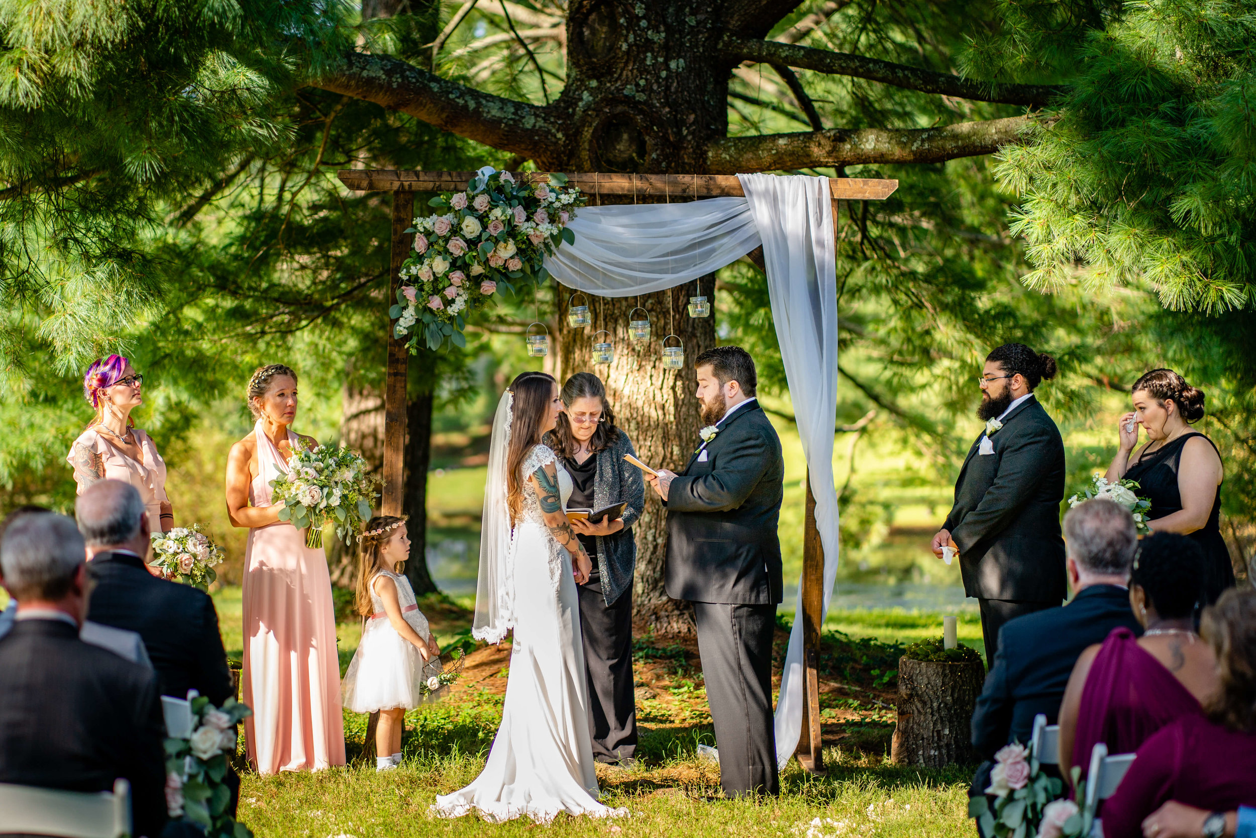 Anslie Tyler Airlie Virginia Smoke Room Wedding in the Woods Small Wedding Ceremony Outdoor Ceremony - 38.jpg