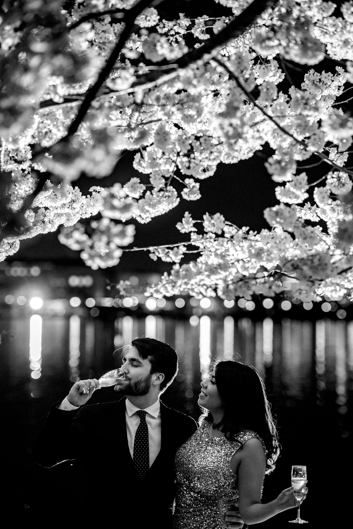 Danielle Michael DC Cherry Blossom Engagement Tidal Basin Washington Monument Engaged NYE Wedding Inspiration-9.jpg