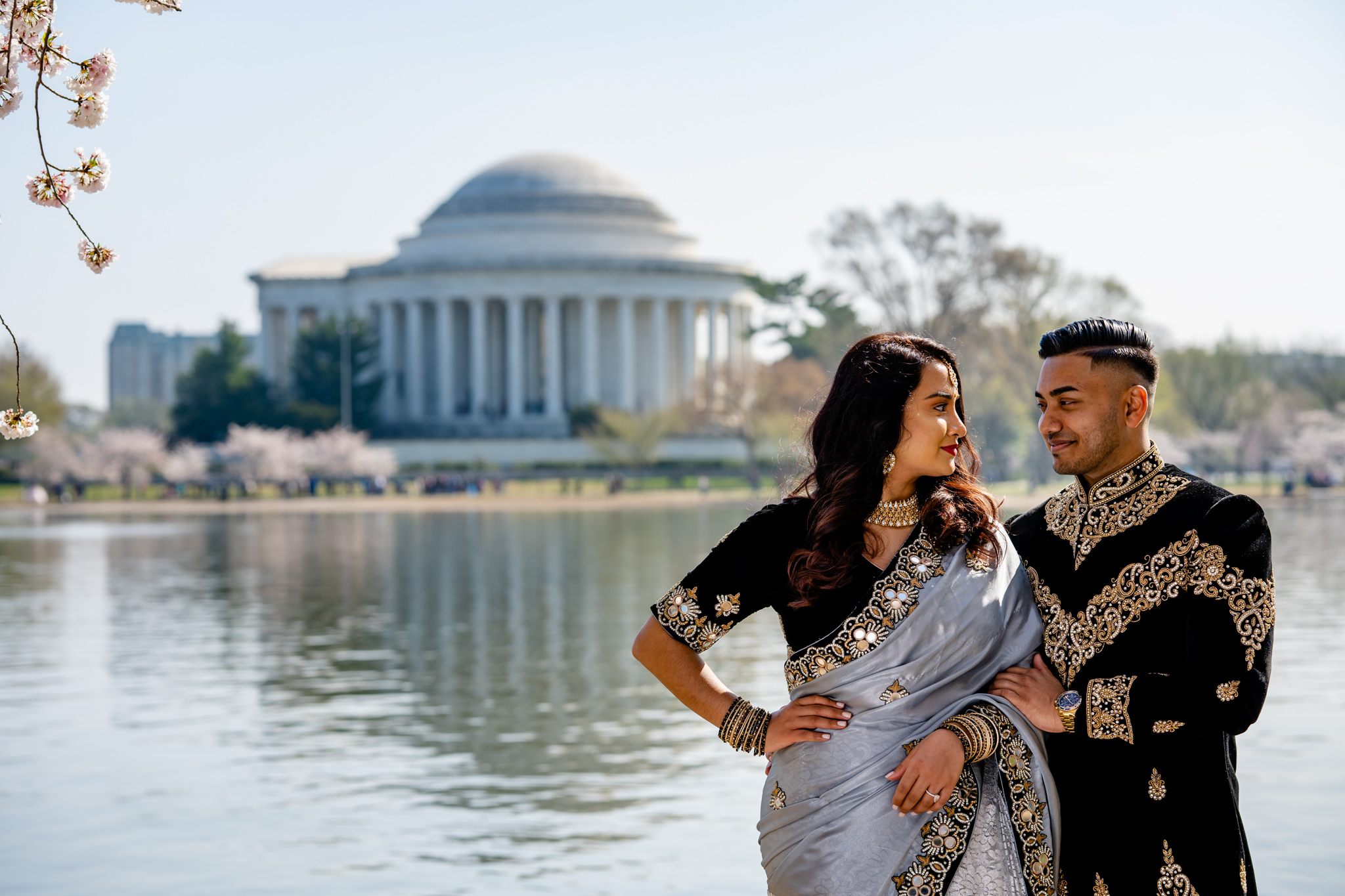 Cherry Blossom Festival Engagement Session Washington DC Tidal Basin Spring Portrait Session Photography by Bee Two Sweet-2.jpg