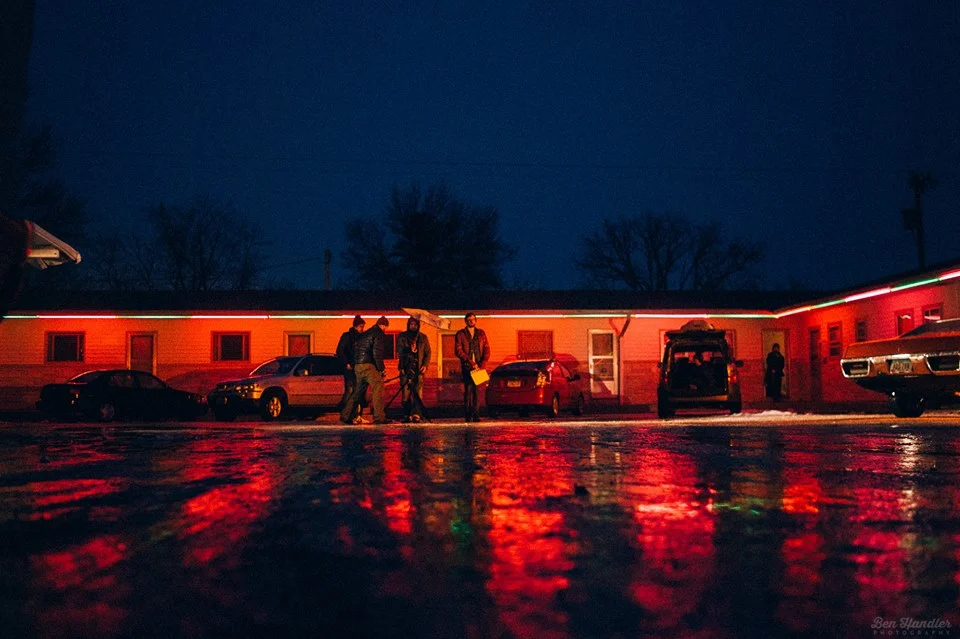 EXT - MOTEL WILTON. NIGHT