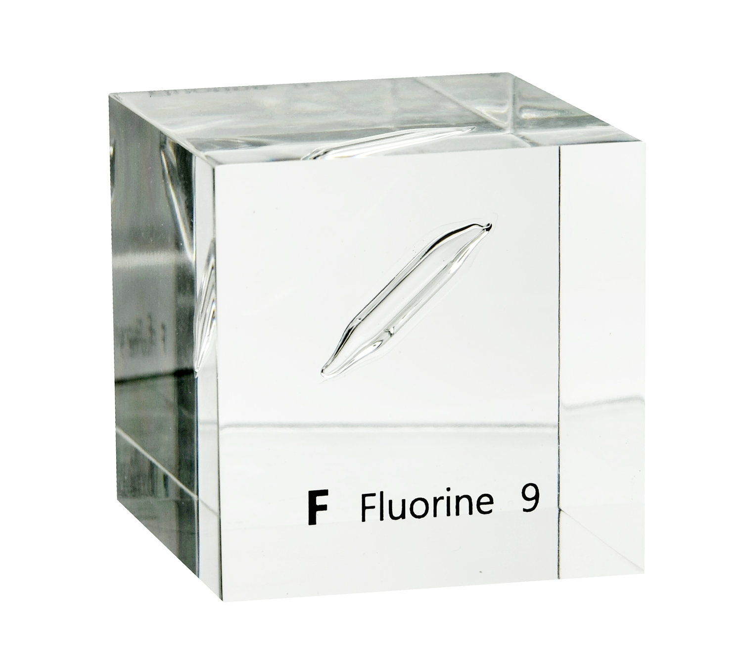 Fluorine 50mm Lucite Cube — Luciteria