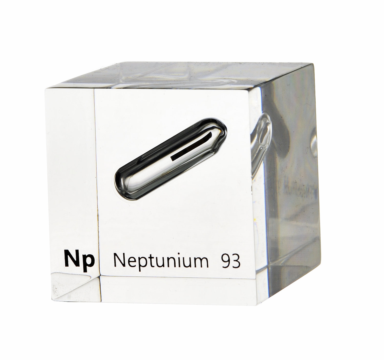 Neptunium 50mm Lucite Cube — Luciteria