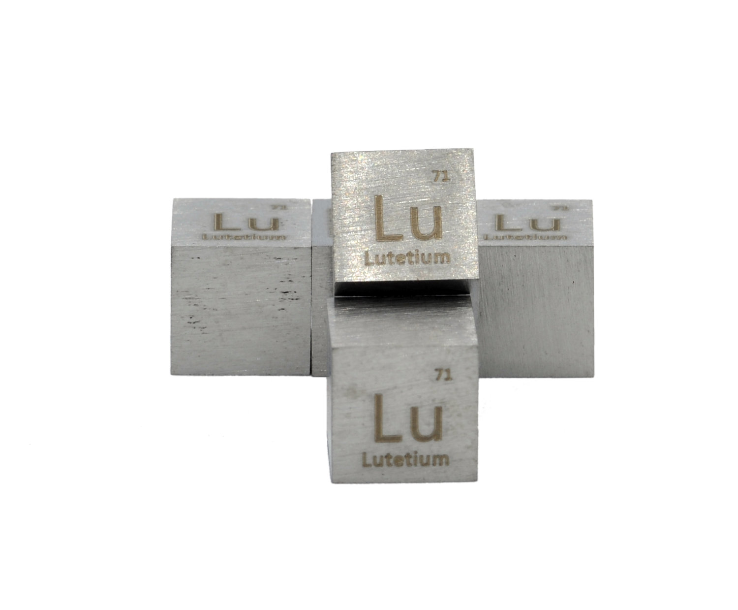 Metal Lutetium Lu Cube 10 mm Periodic Table Format High Purity ≥99.95%