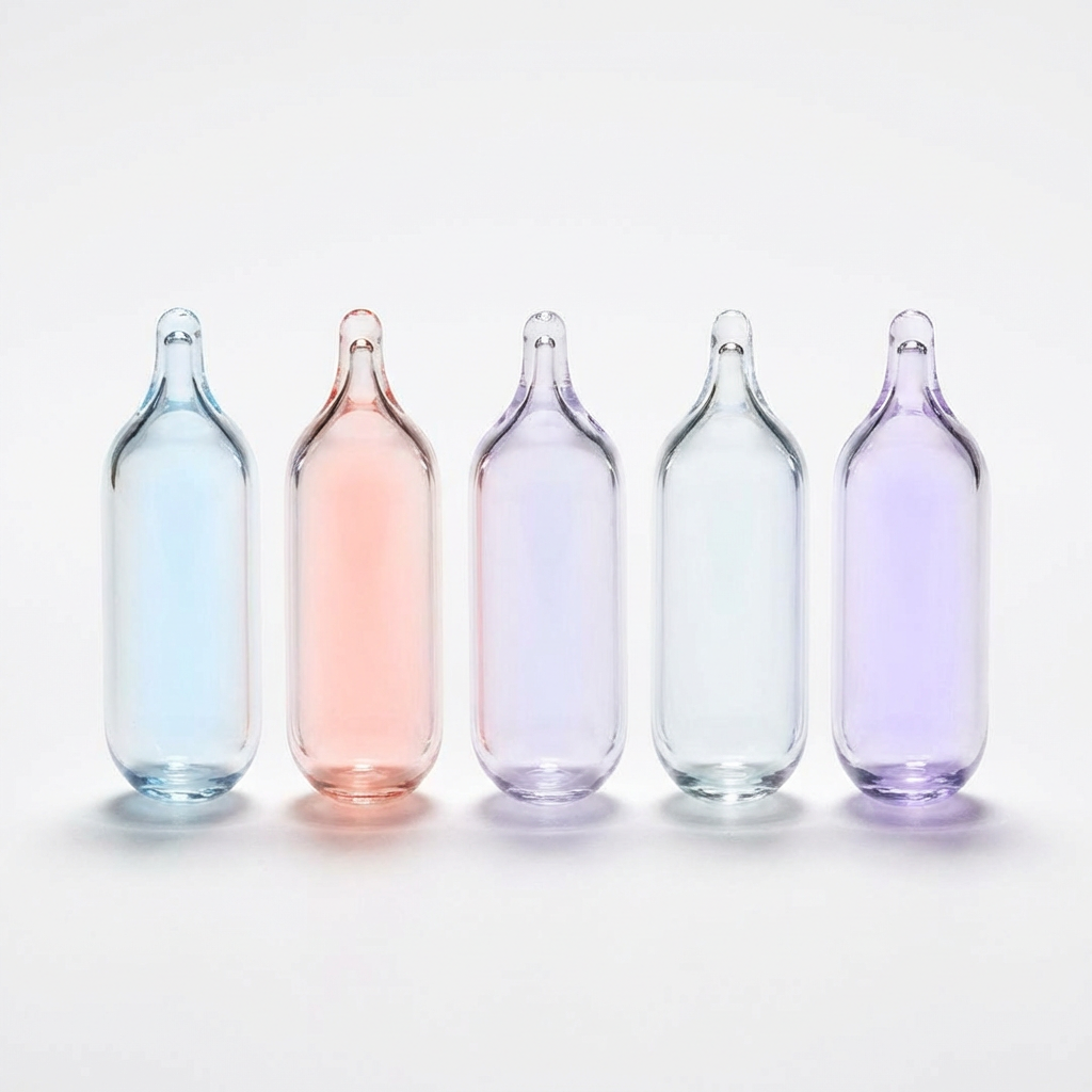 Noble Gas Element Collection: Low-Pressure Ionizing Ampule Set (5-Piece Bundle with Display)