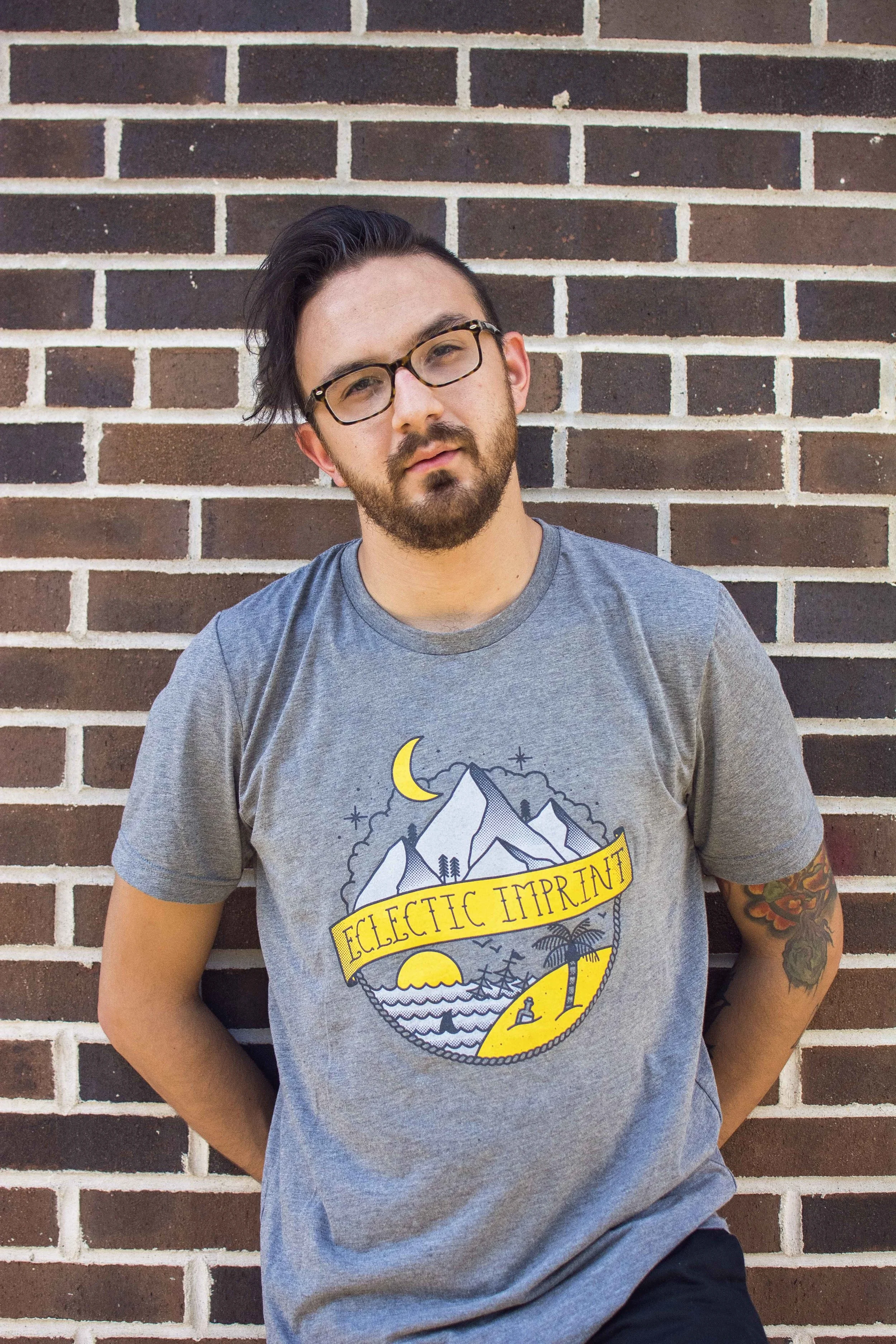 Tattoo Logo Unisex Dark Grey Tee