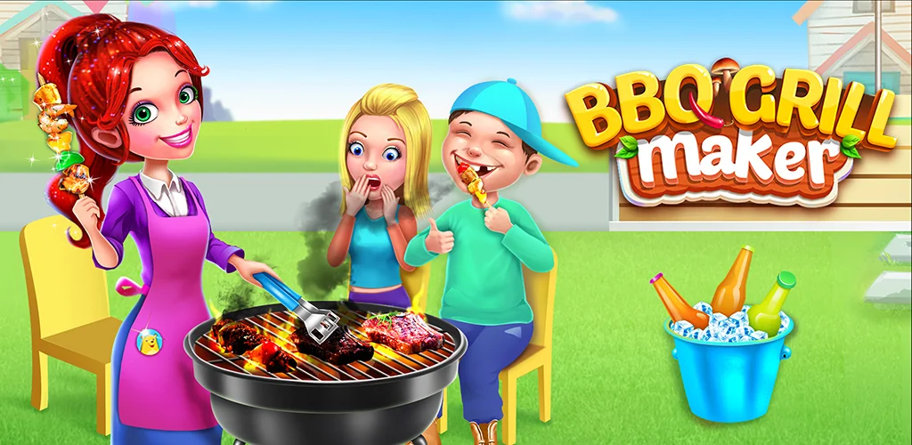 Kids BBQ Maker Super Grill Party! BBQ party is one of the best outdoor activities to warm us in such cold winter! Join the cool kids in the backyard and host the most awesome barbecue party ever! 