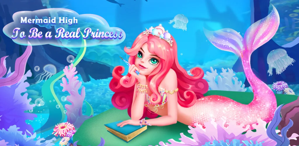 Mermaid High: Princess Dream Atina is a cute and naughty little mermaid princess. Her parents hope she can study in the mermaid high school to learn how to be a real mermaid princess