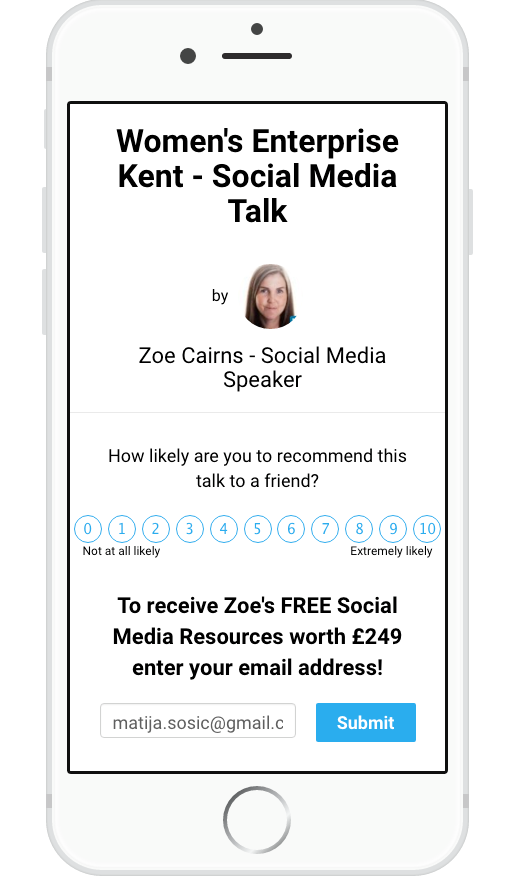 Endorsement for TalkBook app