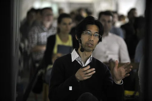 Marvin Liao with Belgrade startups @StartLabs Meetup #8