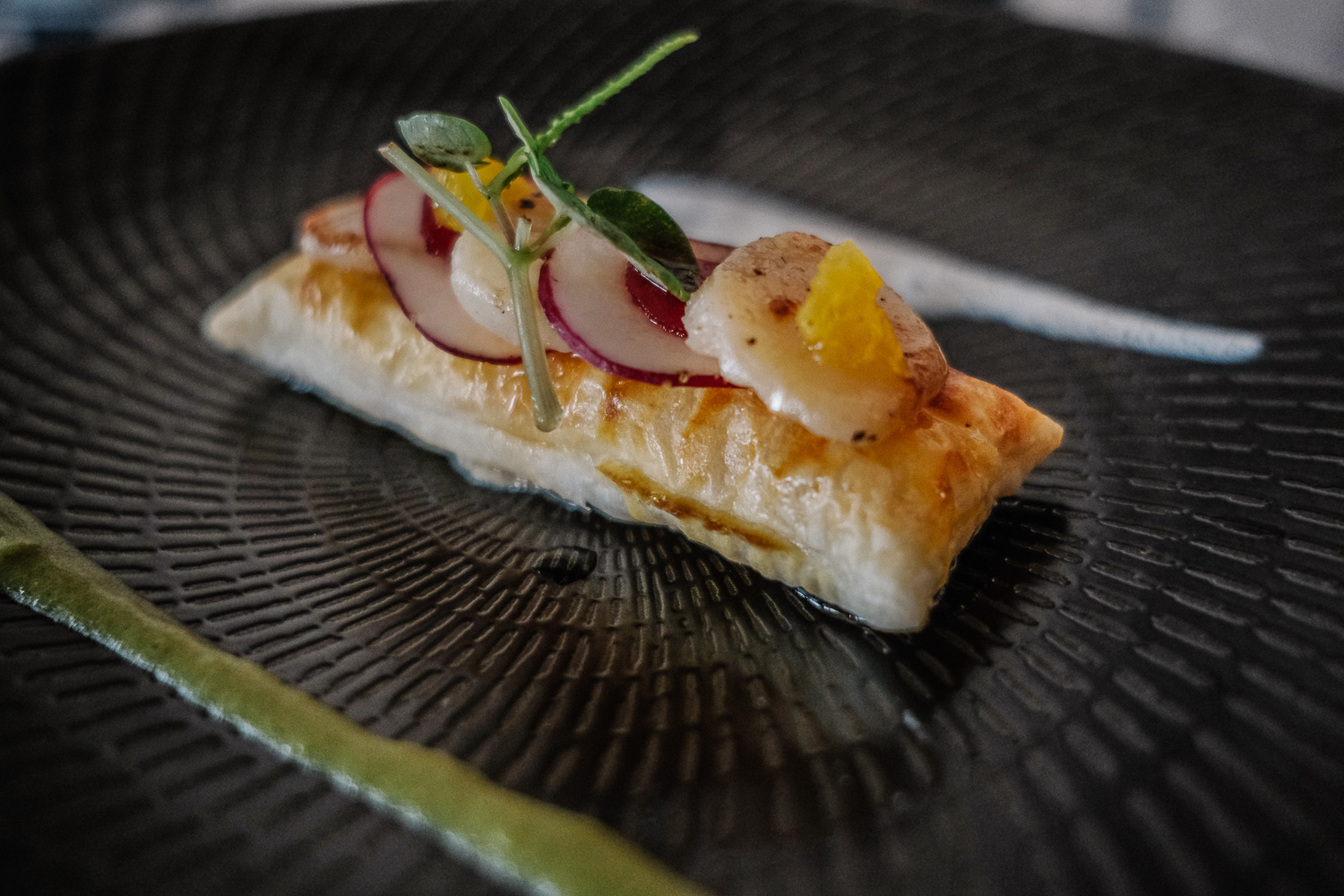 Tart of scallop