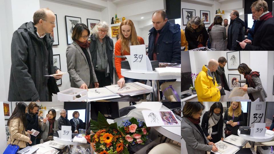 vernissage at 36 art gallary Brussels 6th January 2017