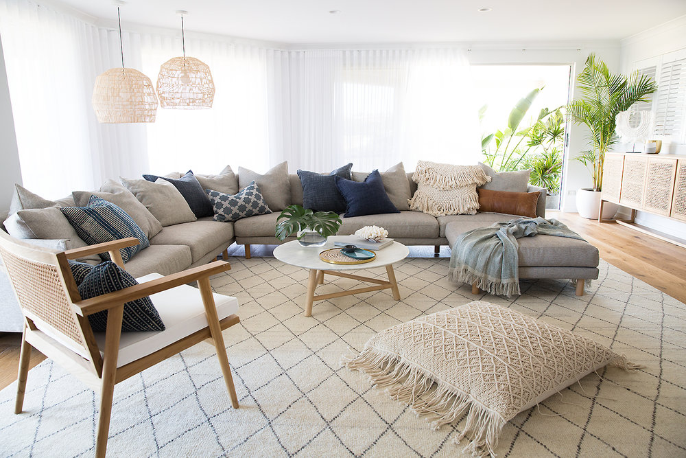 From Worn Out 1980 S House To Modern Australian Coastal Boho Beach Home Minted Interiors Modern Australian Coastal Boho Beach, Bohemian Style Furniture Australia