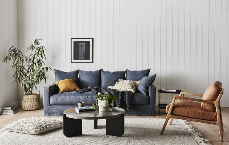 Sloopy Sletch Sofia, Sketch Nysse Occassional Chair, Sketch Native Coffee Table, Aura Tassel Floor Rug available through Minted Interiors email tess@mintedinteriors.com Image: GlobeWest,