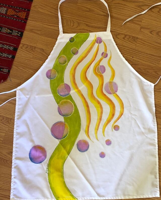 New hand painted apron from kgbgart