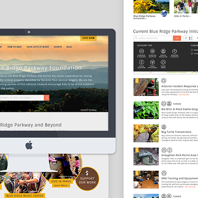 Blue Ridge Parkway Foundation Website Design