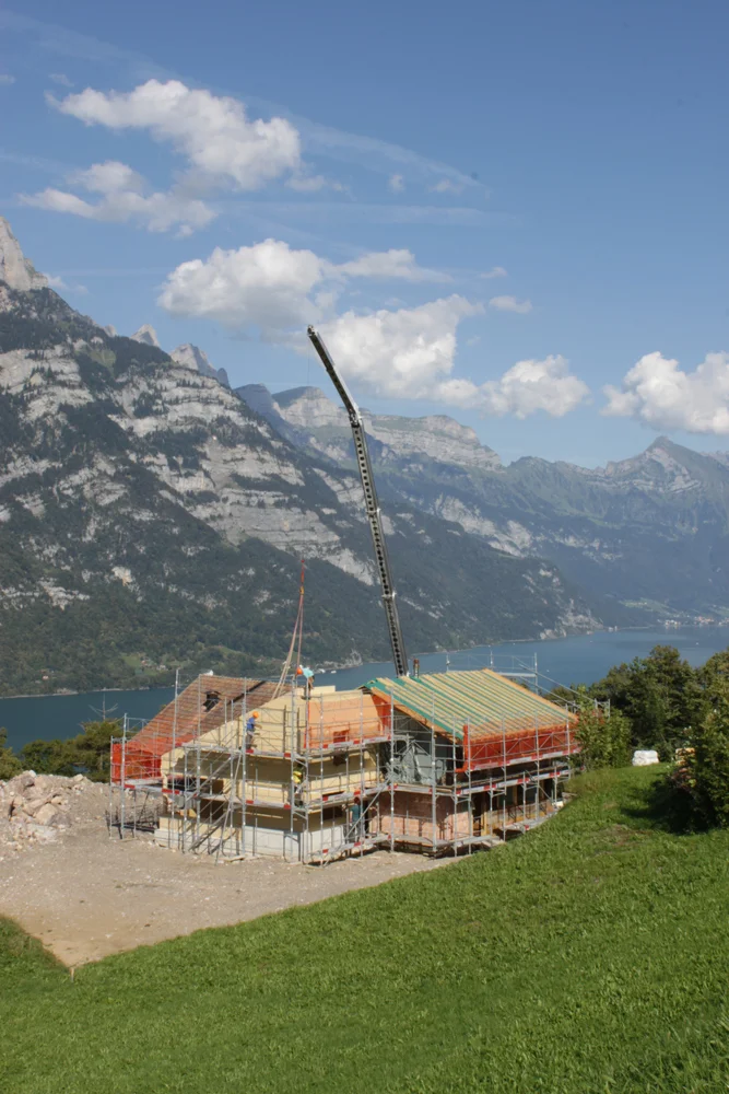 8. Sep 2016 - Haus Schöfzig - Aufgerichtet