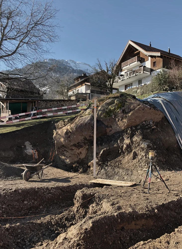 20. Mär 2019 - Haus am Hang - Aushub abgeschlossen