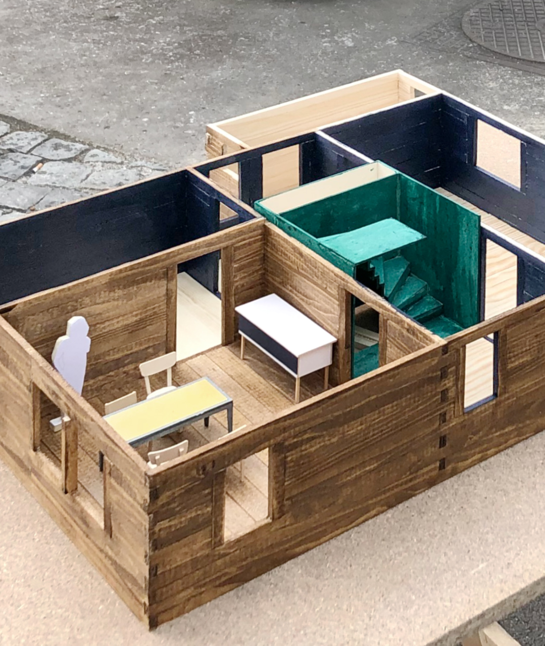 20. Mai 2019 - Umbau Geren - Materialechte Modelltest