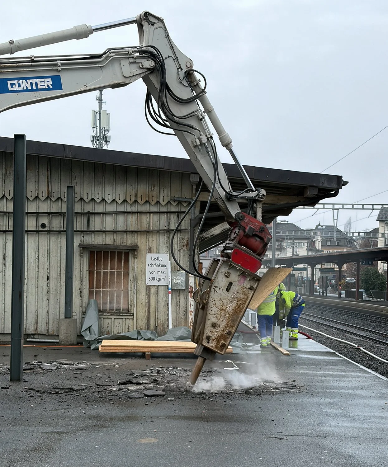 Güterschuppen Stäfa - Baustart