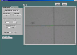 Figure 2 - Example 1D Calibration using a Precision Reticle
