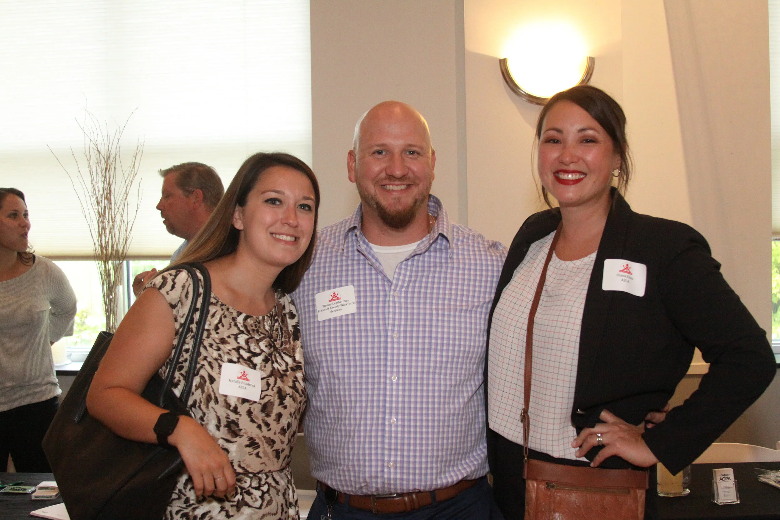 Event Sponsors A2LA and Wes from Frederick County Workforce Services
