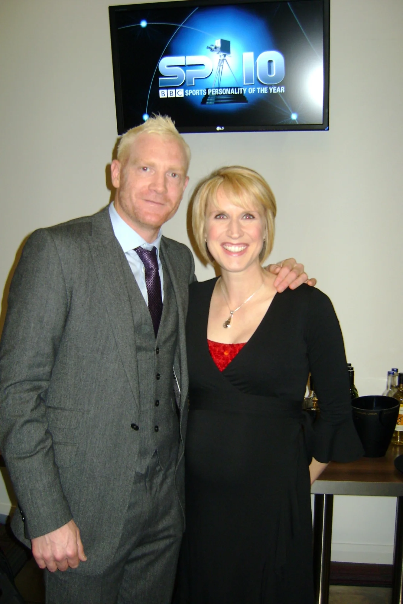 With my TV husband Iwan Thomas