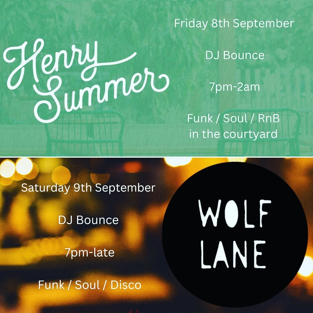 Weather is looking sweet and weekend is set to be a big one 🍾

Catch DJ Bounce tonight at @henrysummerbar courtyard dropping Funk Soul &amp; RnB from 7pm-2am 🌿

Tomorrow night it&rsquo;s on at @wolflaneperth for the grown and sexy - spinning the be
