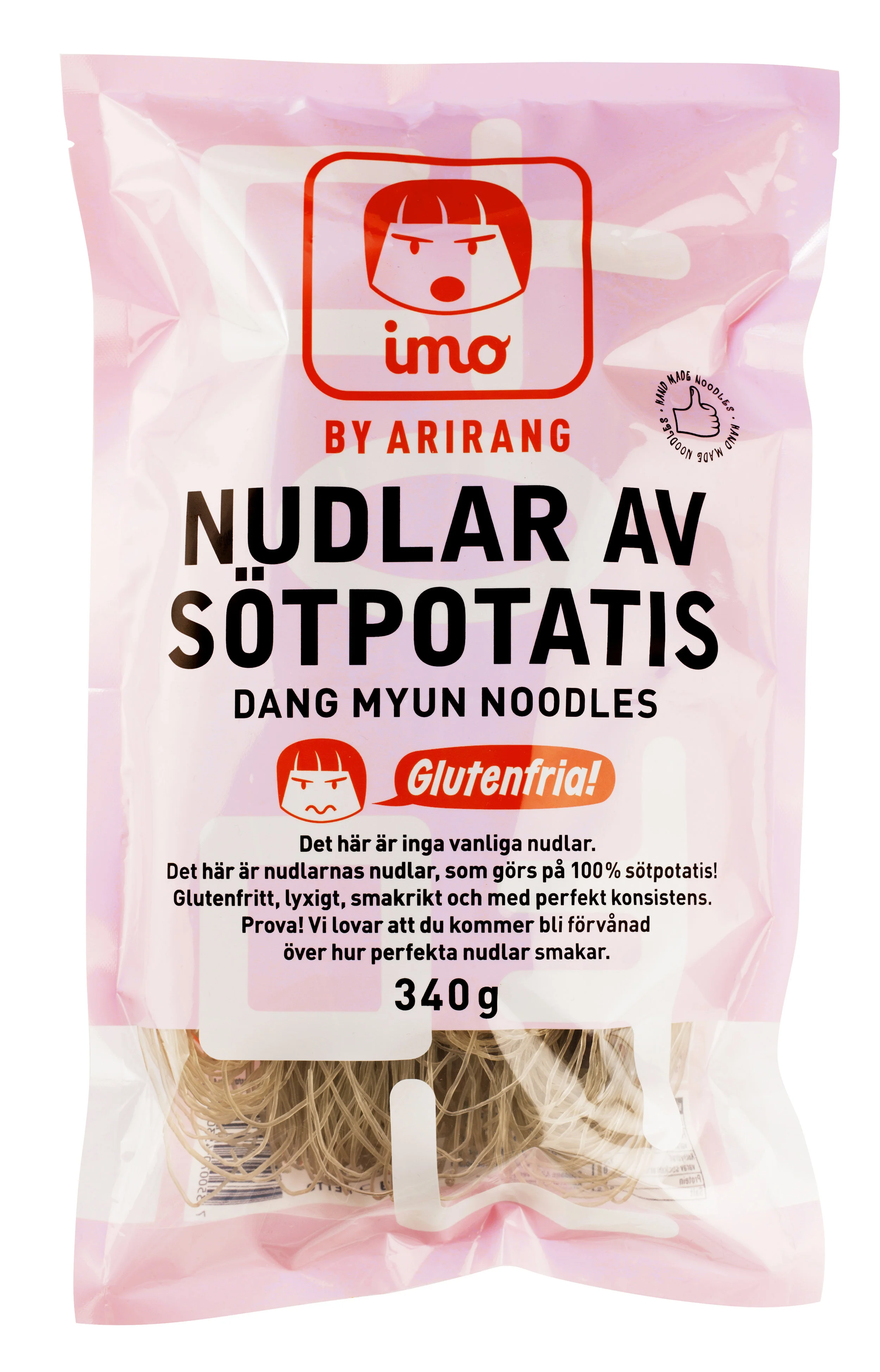 På koreanska heter de här nudlarna Dang Myun-nudlar och görs på 100% sötpotatis. De är alltså automatiskt glutenfria.