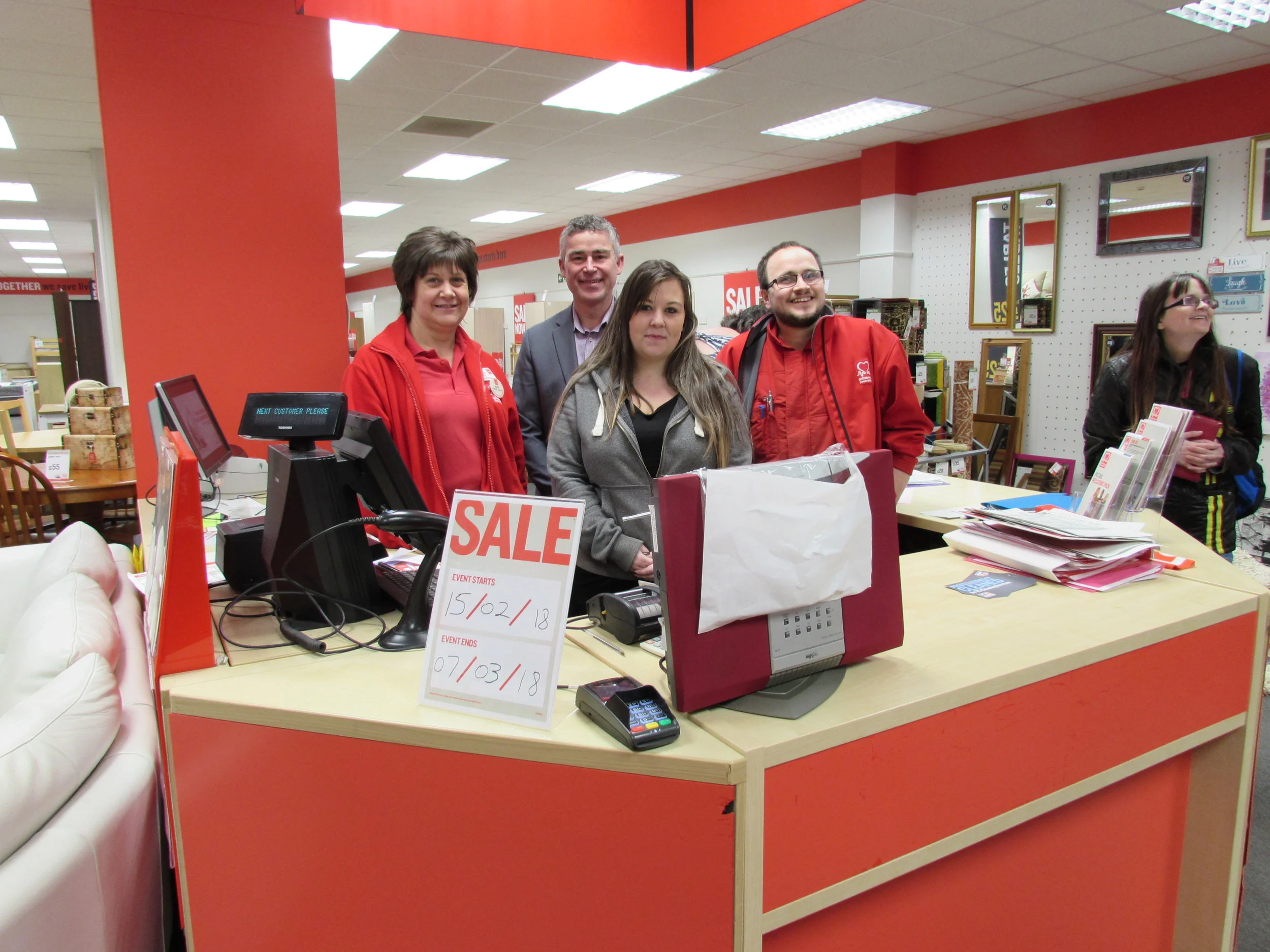 British Heart Foundation Kilmarnock Store Visit — Alan Brown MP for