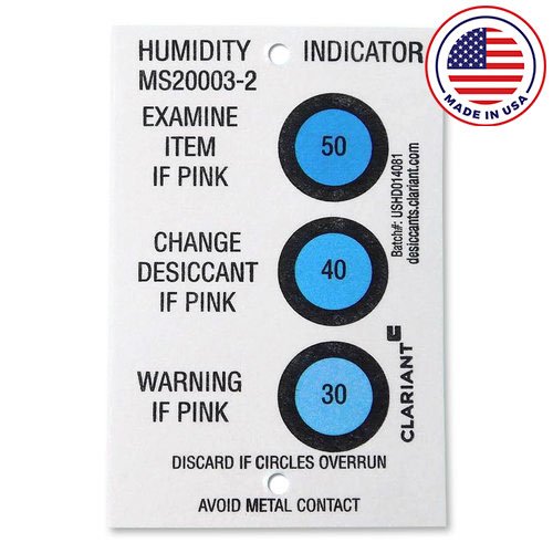 Humidity Indicator Cards