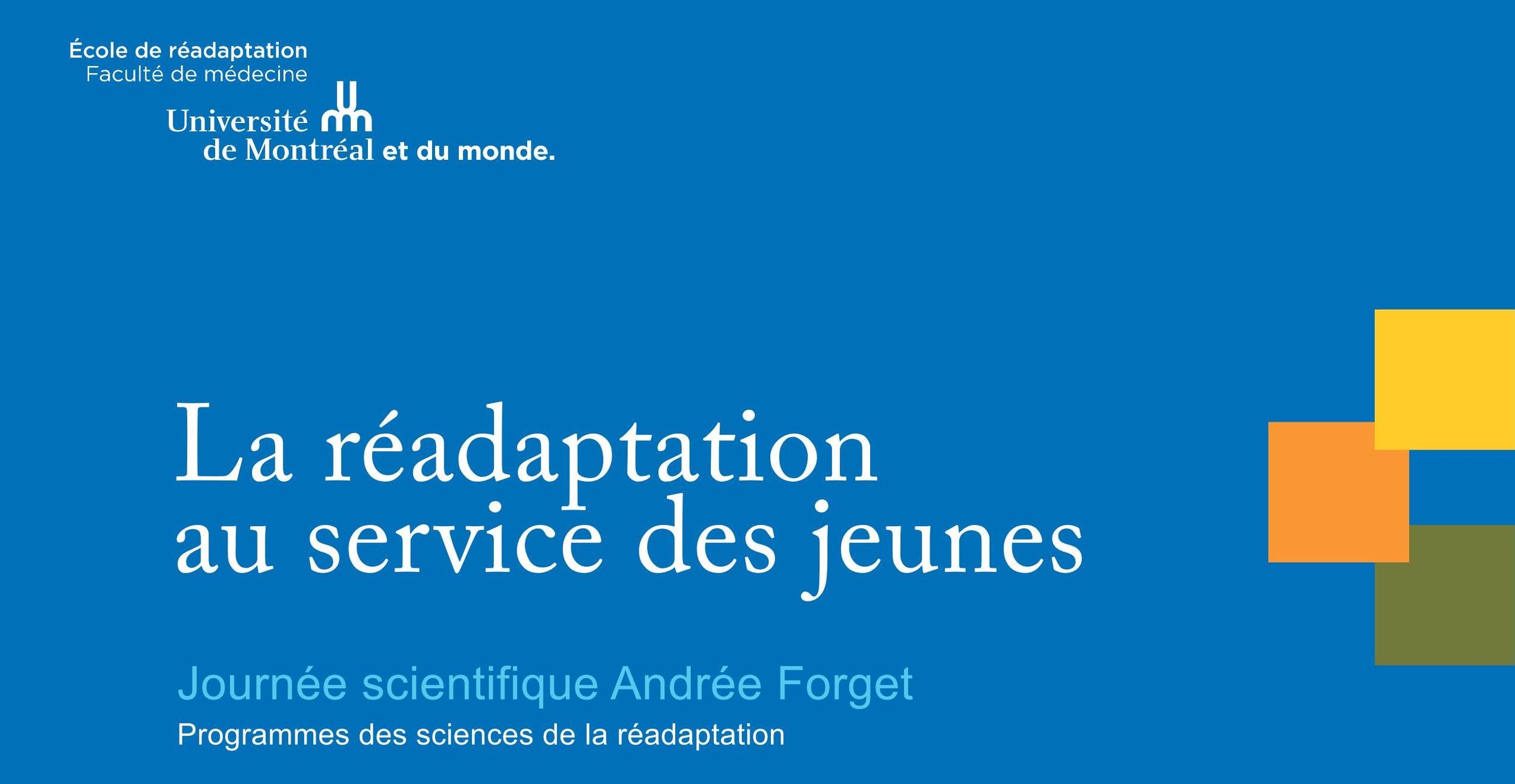 Journée scientifique Andrée Forget