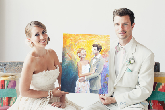 Wedding Painting by Arlissa Vaughn