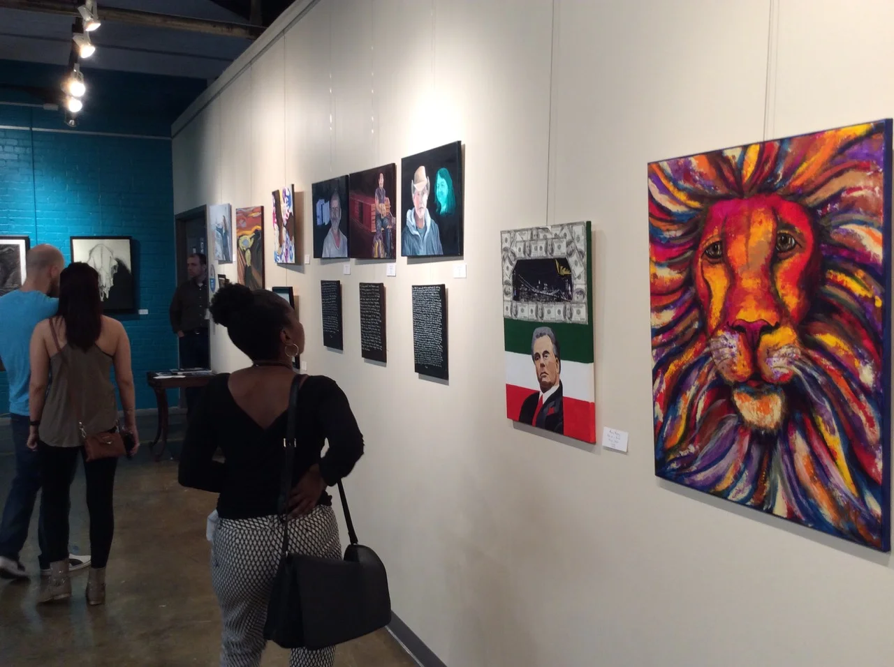 Guests peruse the Student Artworks at the 2016 Student Show at ClearWater