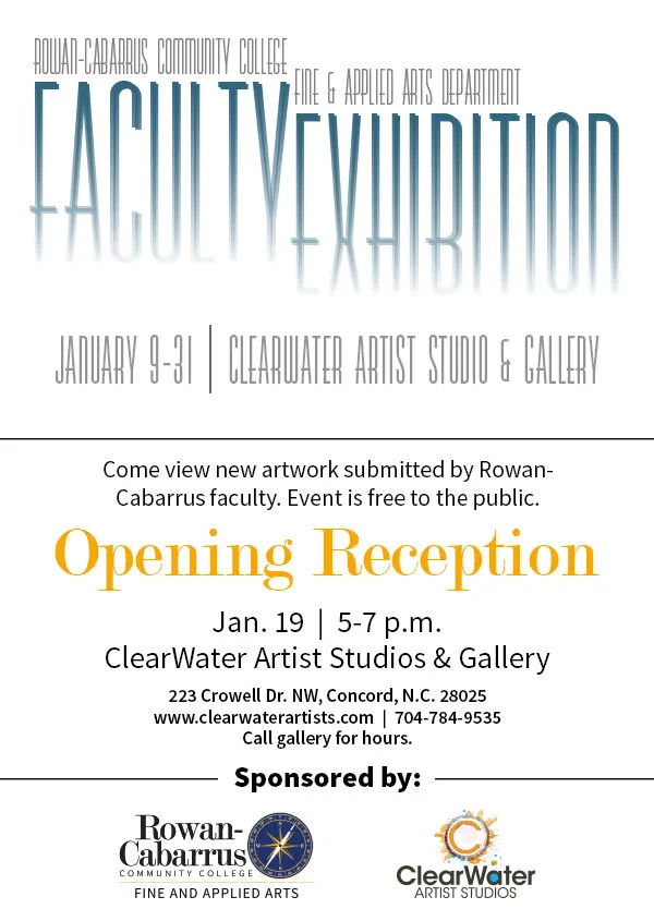 Opening Reception for RCCC Arts Faculty Show 2018