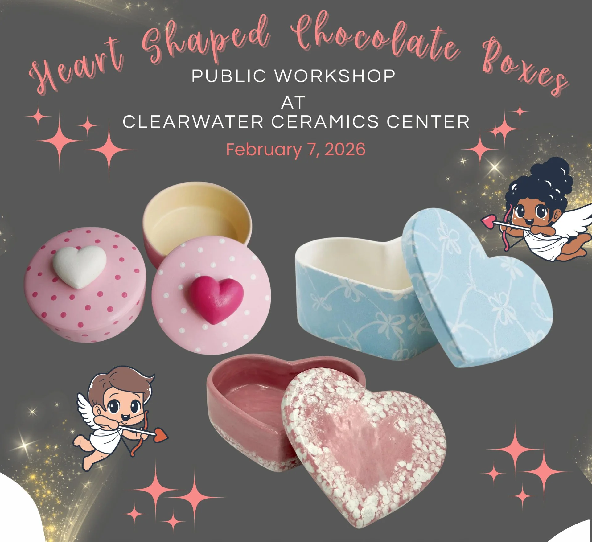 Heart-Shaped Boxes | Public Ceramic Workshop