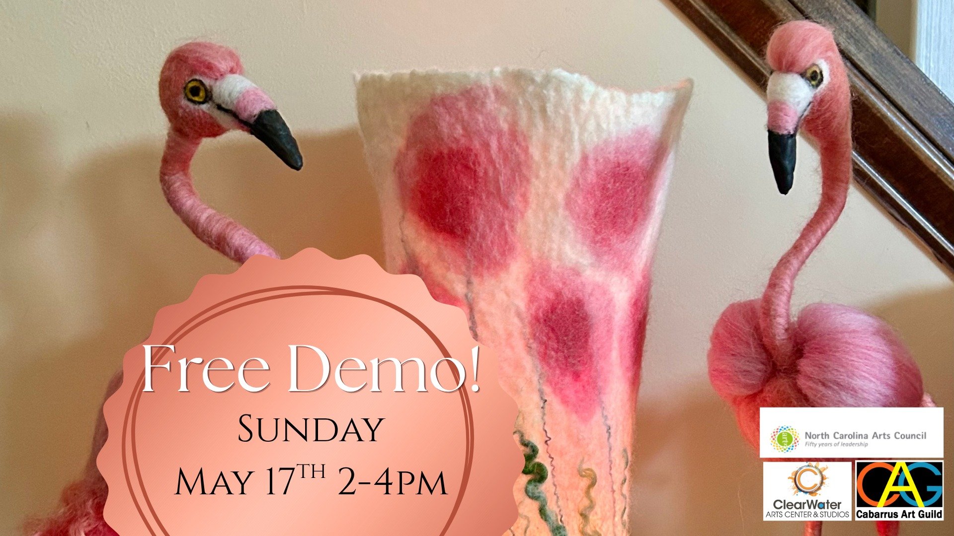 FREE ART DEMO 5/17 - Wet Felting with Megan McKilop