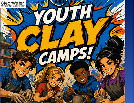 Youth Clay Camps - 4 Week-Long Sessions (Register for ONE)