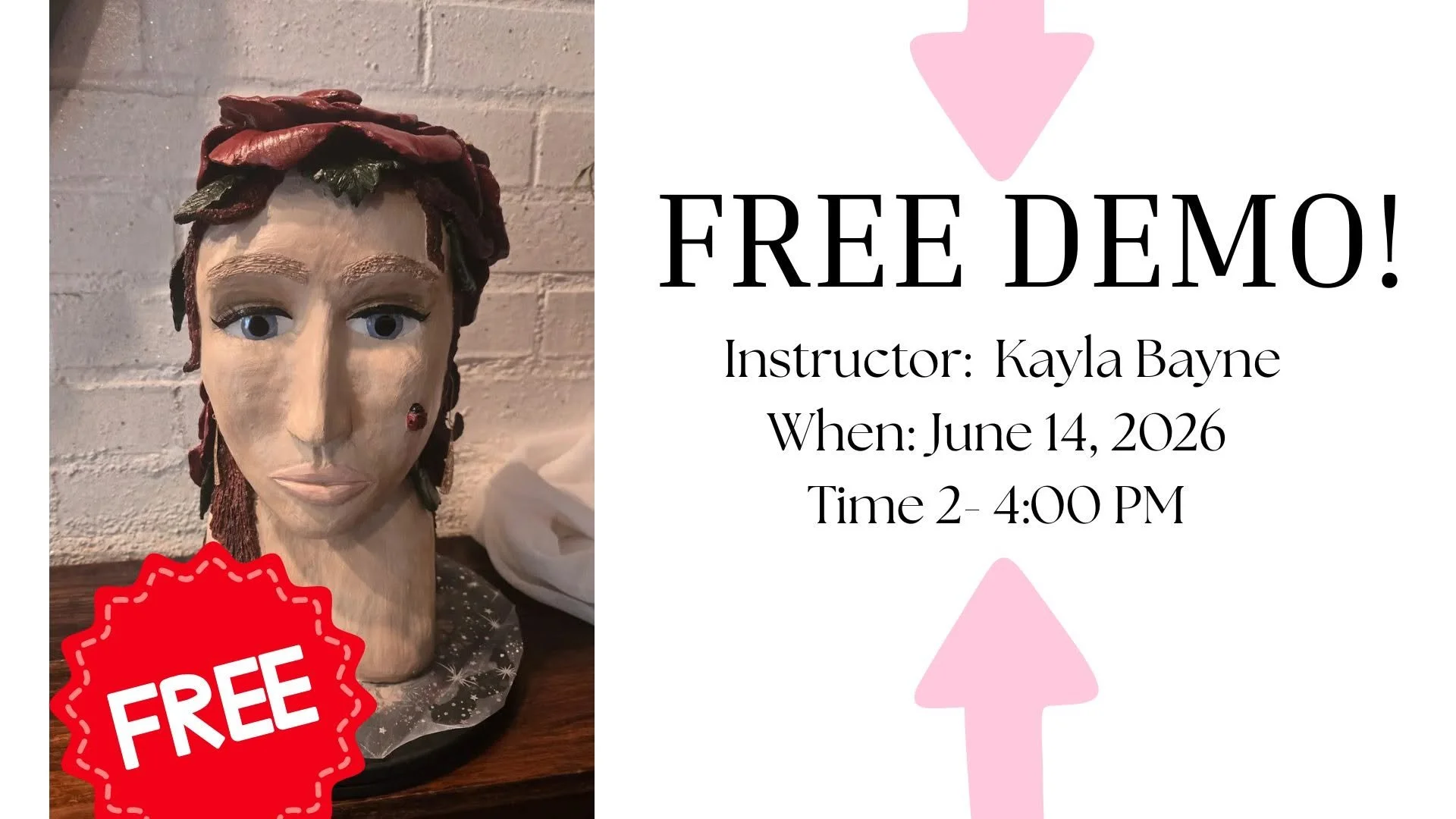 FREE ART DEMO 6/14 - Air-Dry Clay with Kayla Bayne