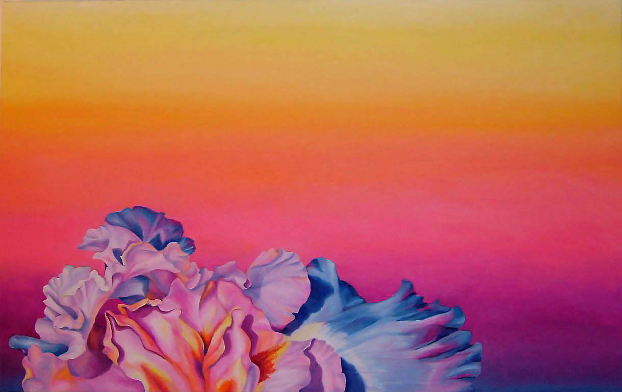   Iris Sunset , Oil on canvas, 24"x38", 2006 