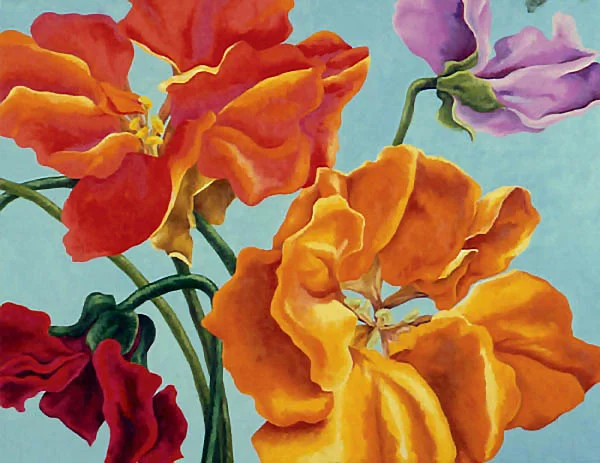 Spring Sky , Oil on canvas, 24"x30", 1993