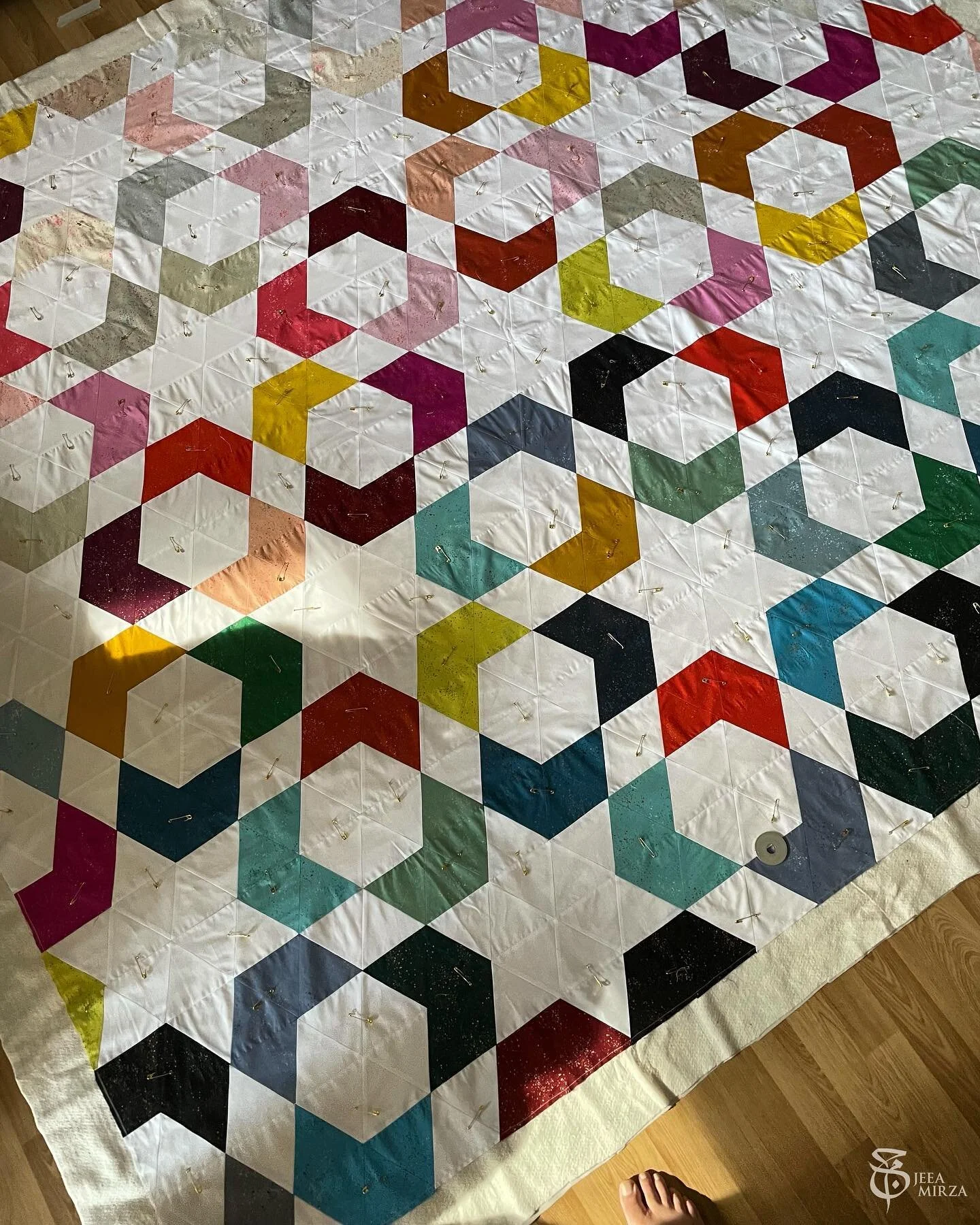 Hi you guys, it&rsquo;s been a while since I&rsquo;ve posted, because, well life.  Anyway, I wanted to share a pic of something special that I&rsquo;ve been working periodically over the past 14 months. 

This quilt has incredible personal meaning fo
