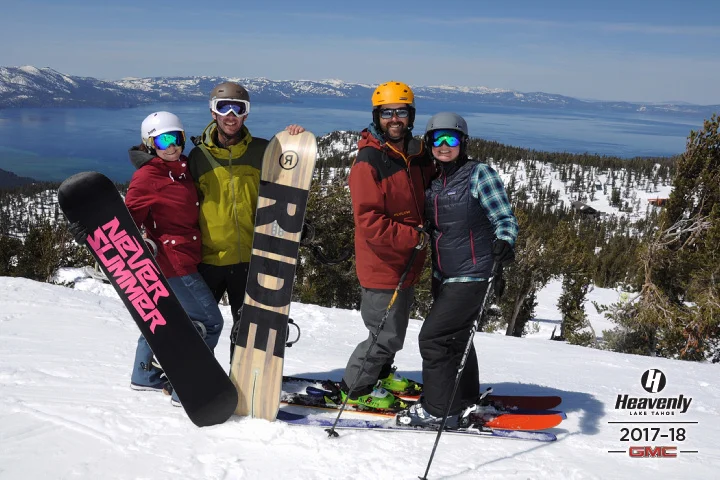 Easter Morning at Heavenly, Lake Tahoe with our amazing hosts Kristin and Chris.