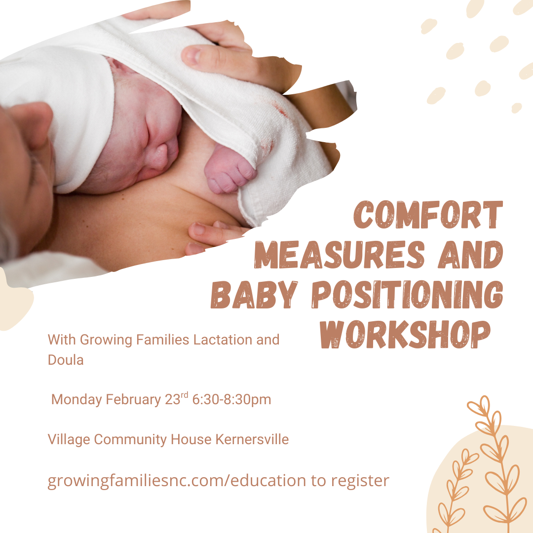 Comfort Measures and Baby Positioning Workshop