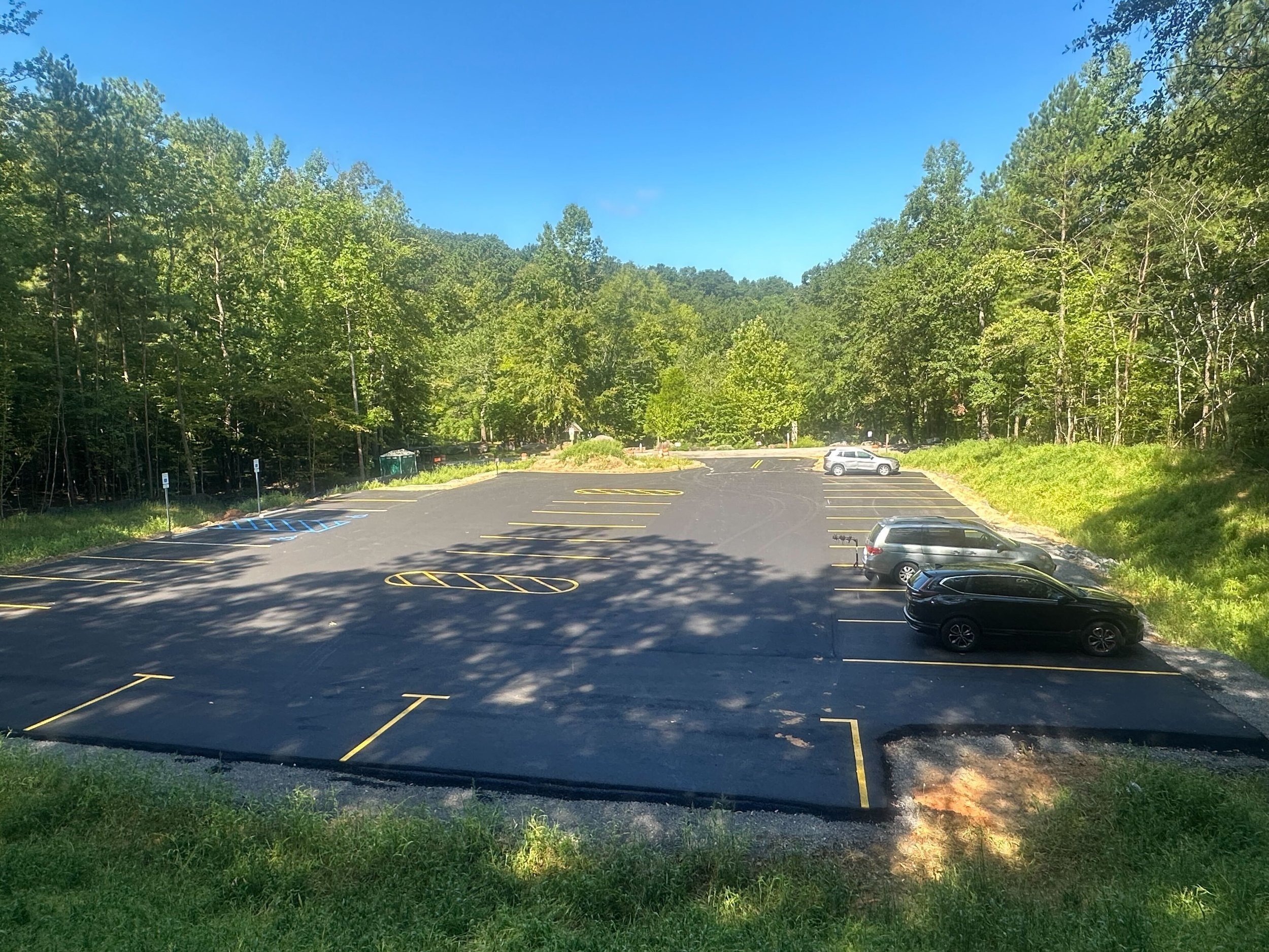    Turkey Creek Parking Lot Renovations. There are now two lots of designated parking at the Preserve. The lots will enable visitors to safely park their vehicles in designated spots rather than along the shoulder road which is a safety hazard and ha